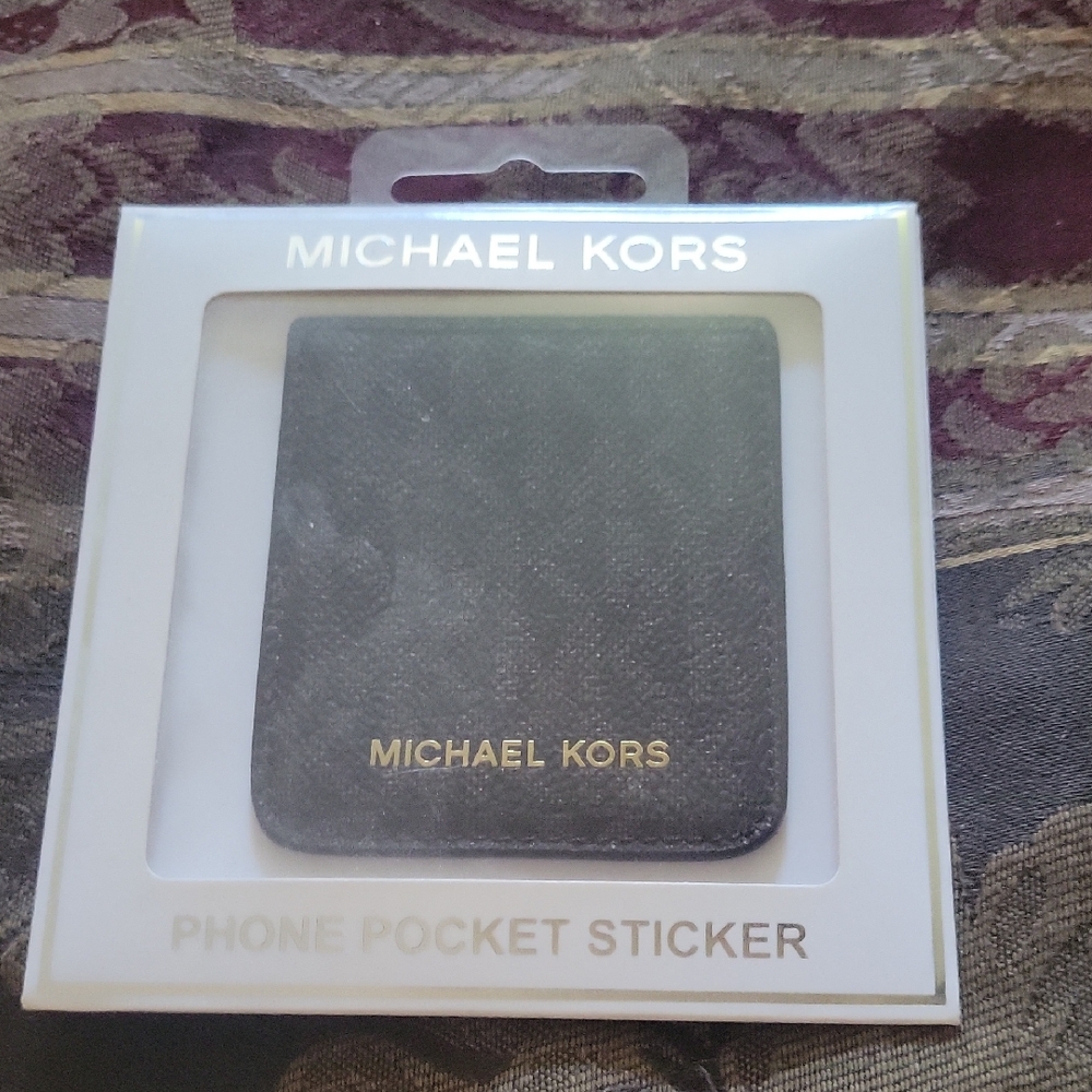 Michael Kors Black Phone Pocket Sticker